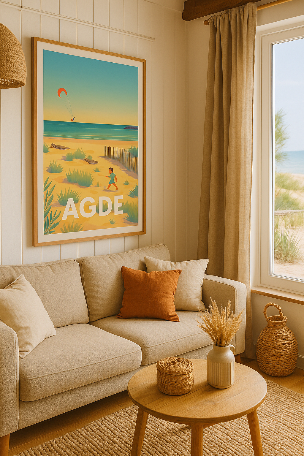 Hérault France Affiche de Agde - Évasion en bord de Méditerranée