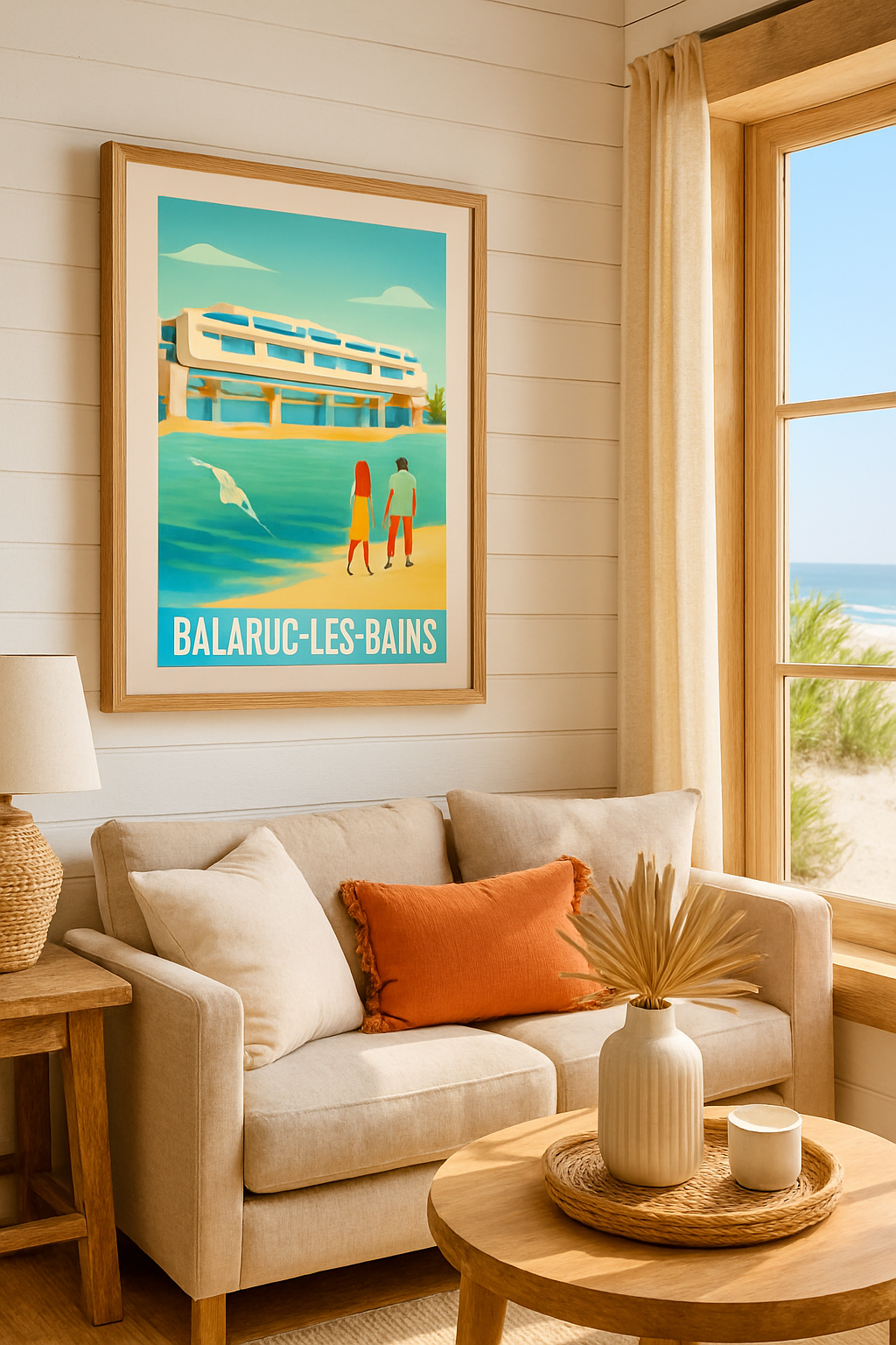 Hérault France Affiche de Balaruc-les-Bains - Évasion balnéaire et douceur de vivre