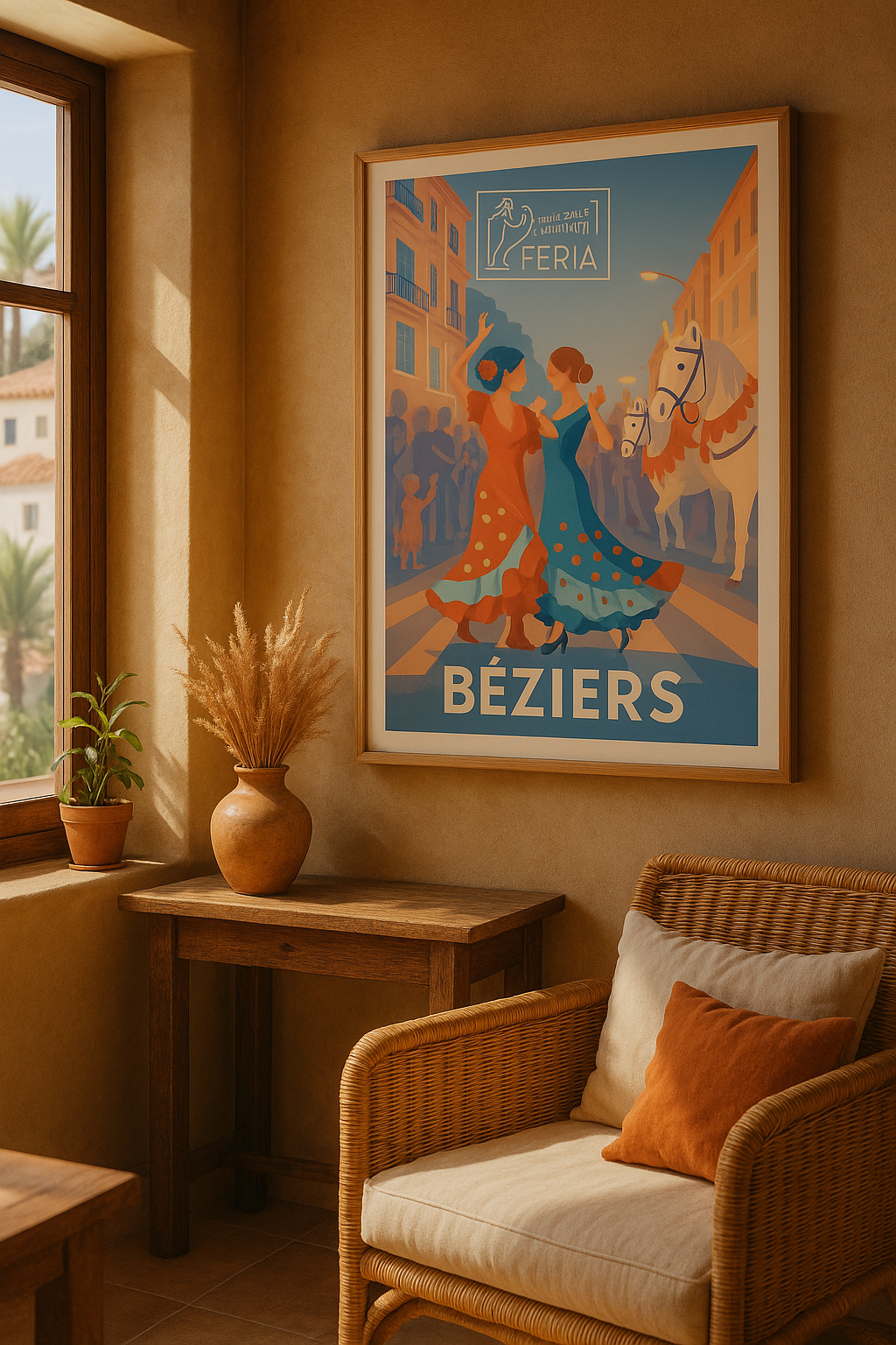 Affiche Béziers — L'Esprit Festif de la Feria · poster d'art de Béziers