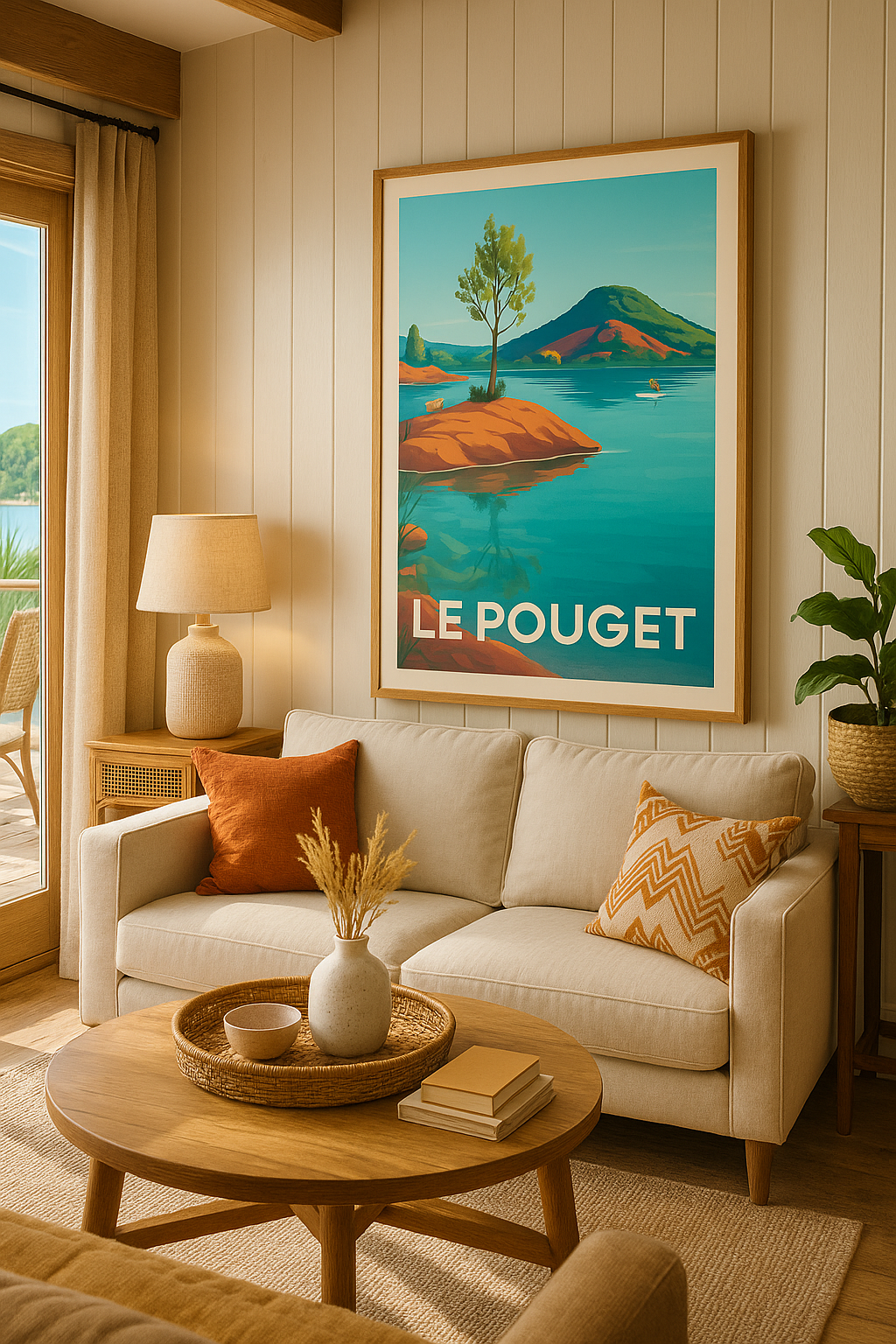 Affiche Le Pouget — Paisible Évasion Nature · poster d'art de Le Pouget