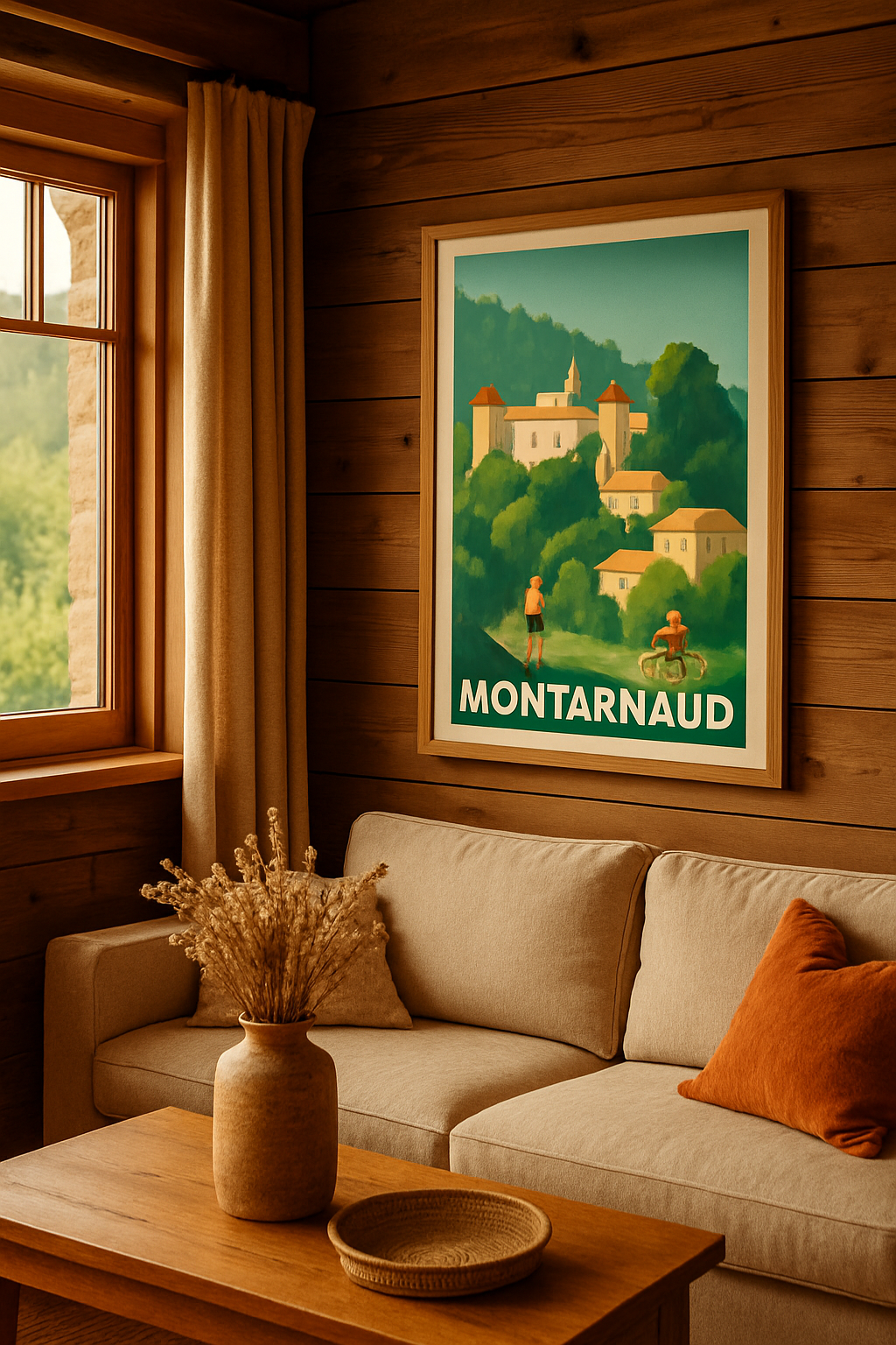 Hérault France Affiche de Montarnaud - Évasion au cœur de la nature et du patrimoine
