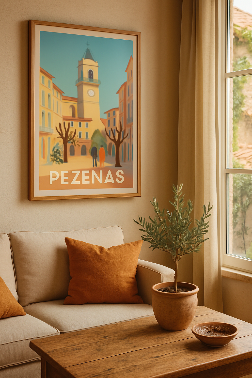 Hérault France Affiche de Pézenas - Laissez-vous charmer par la douceur méridionale