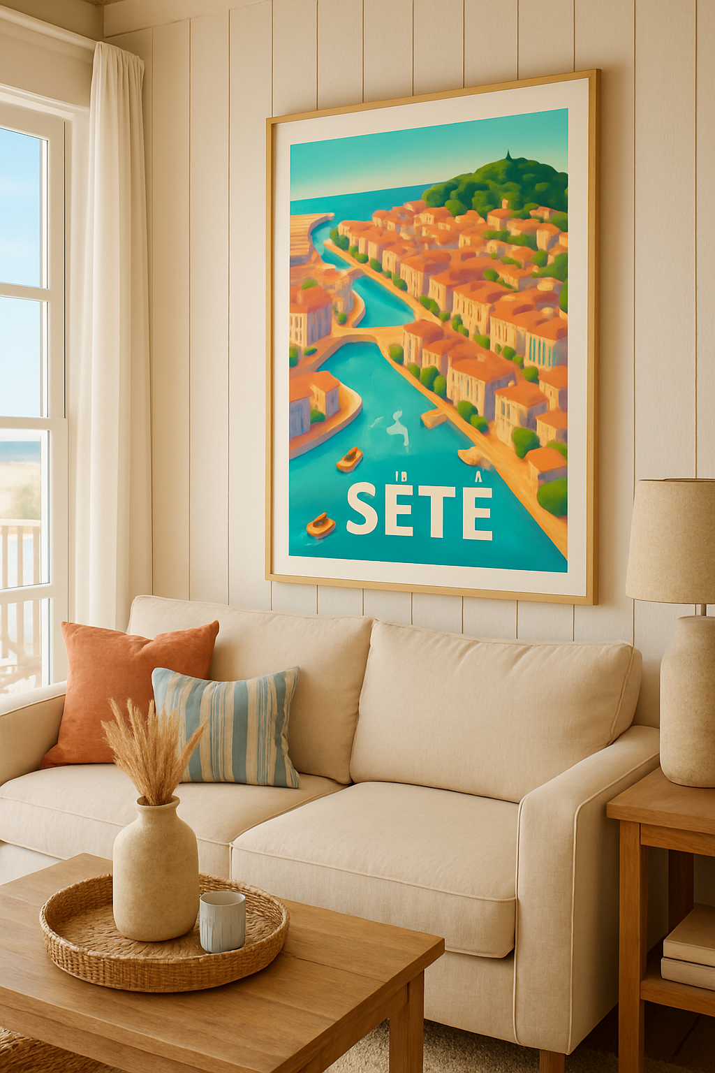 Affiche Sète — Charme méditerranéen au fil de l'eau · poster d'art de Sète