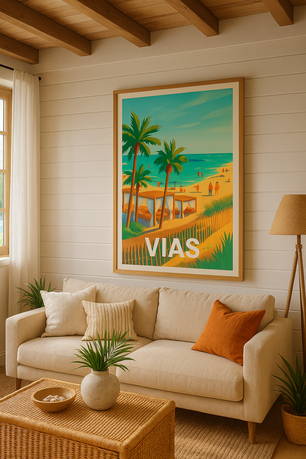 Affiche Vias — Évasion balnéaire sous le soleil du Sud · poster d'art de Vias