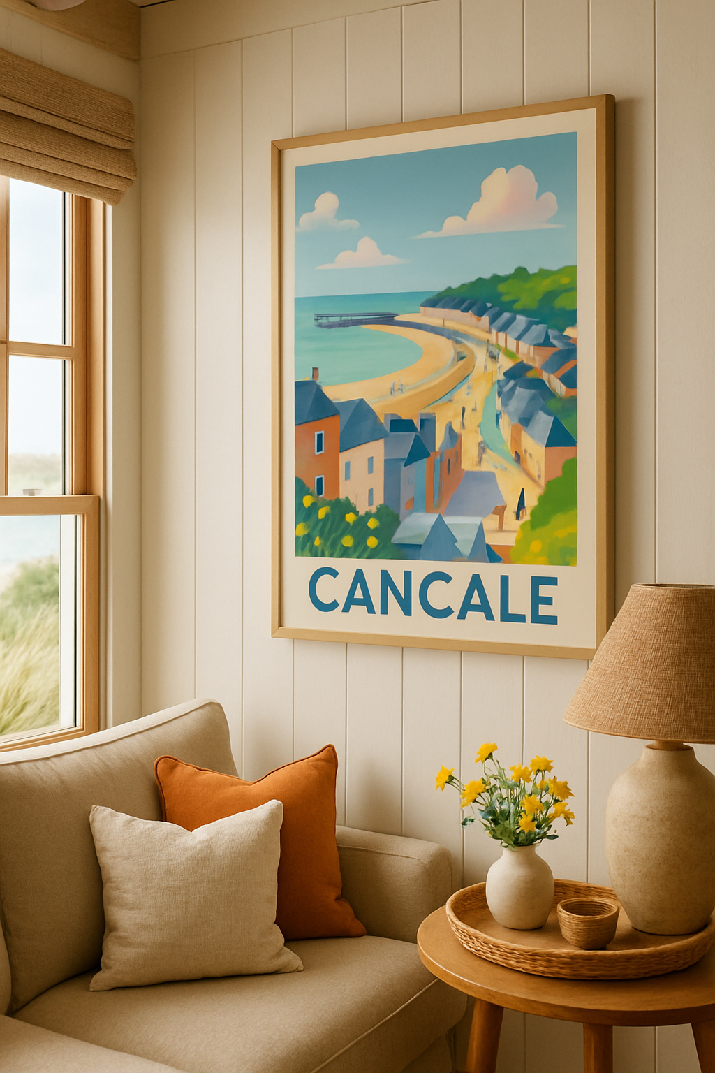 Ille-et-Vilaine France Affiche de Cancale - Charme et douceur en bord de mer