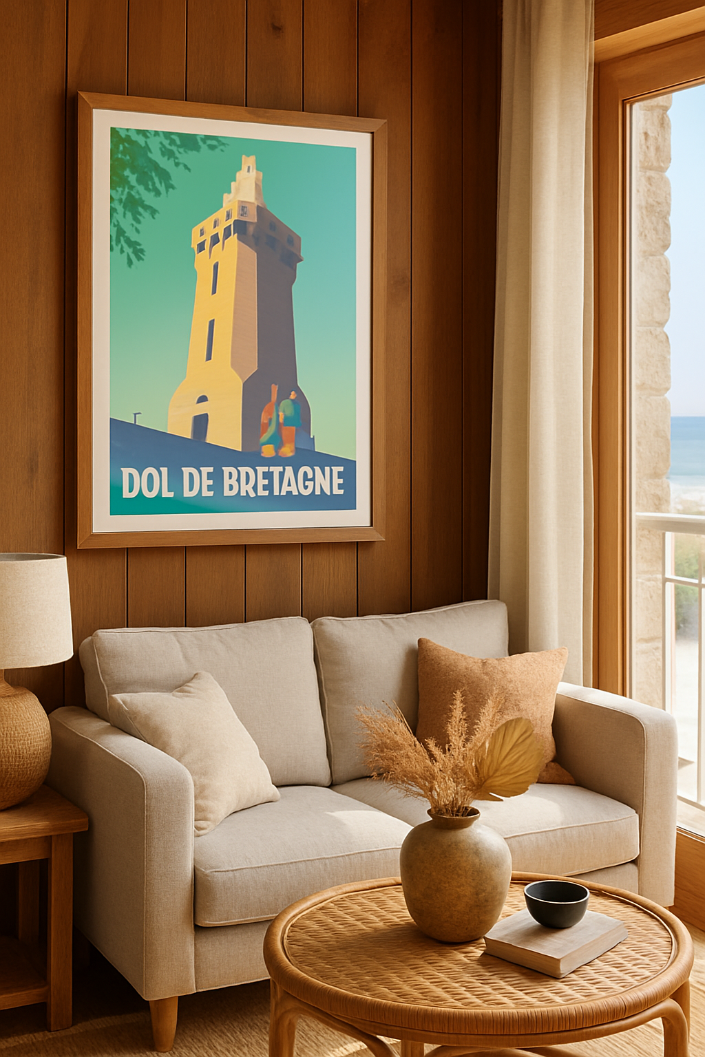 Ille-et-Vilaine France Affiche de Dol-de-Bretagne - Émerveillement au sommet de la Tour