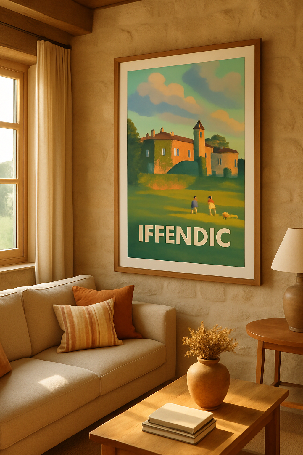 Ille-et-Vilaine France Affiche de Iffendic - Douceur et charme breton