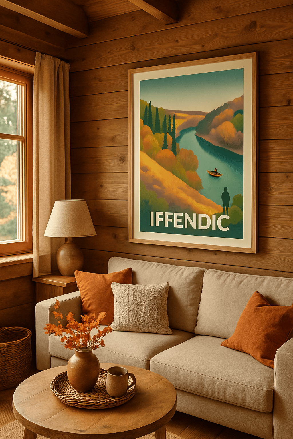 Ille-et-Vilaine France Affiche de Iffendic - Sérénité et nature au fil de l'eau
