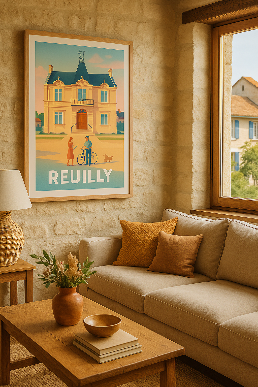 Indre France Affiche Reuilly - Charme et élégance à la française