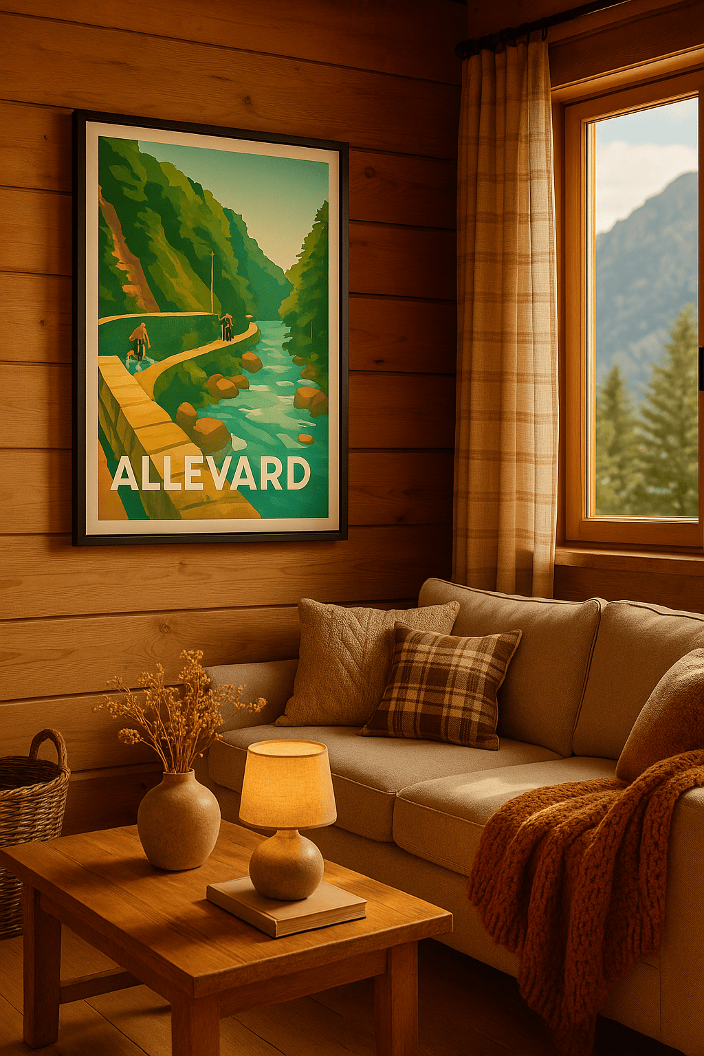 Isère France Affiche de Allevard - Évasion au cœur de la nature alpine