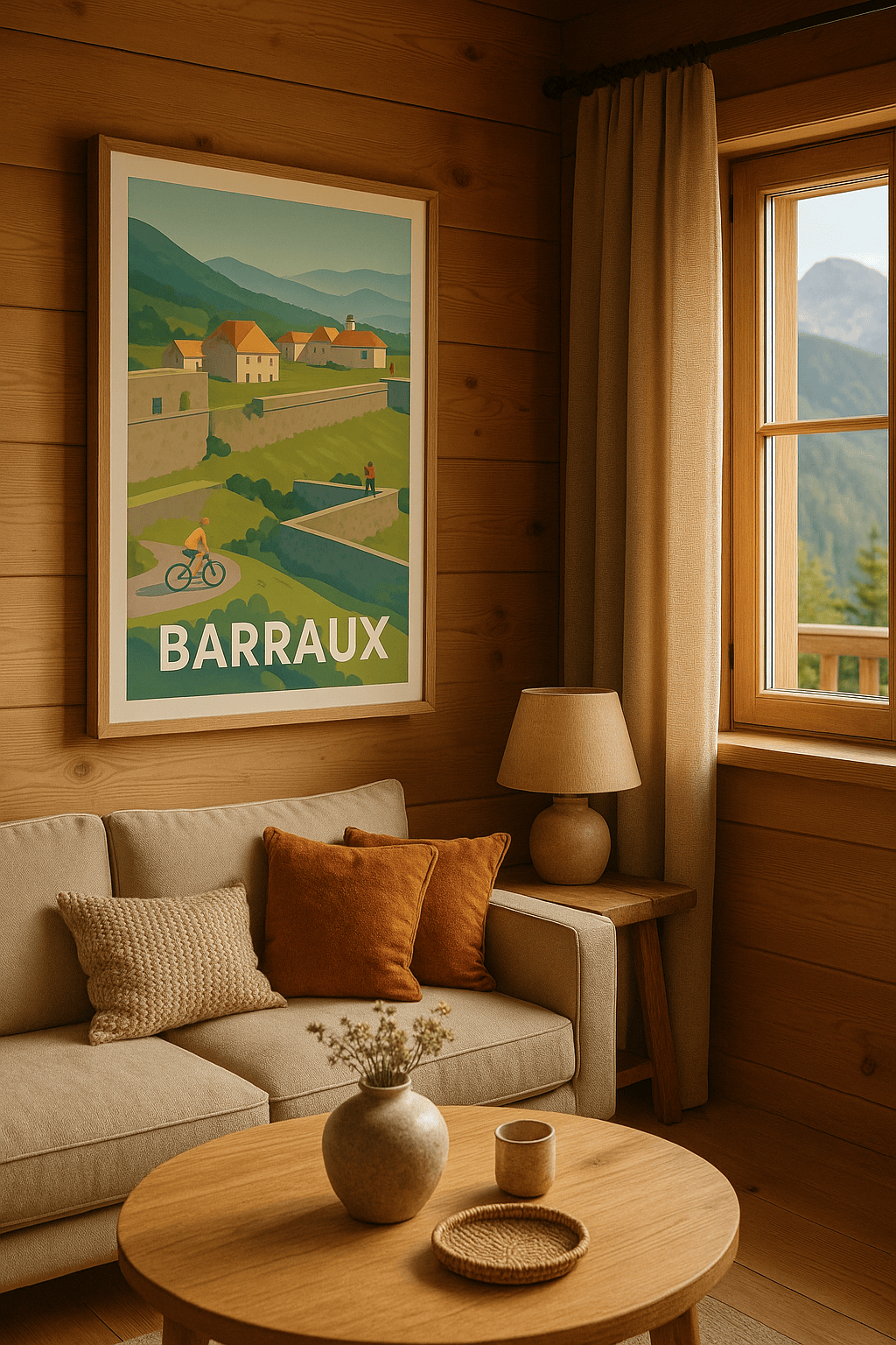 Isère France Affiche de Barraux - Échappée verte au pied des remparts