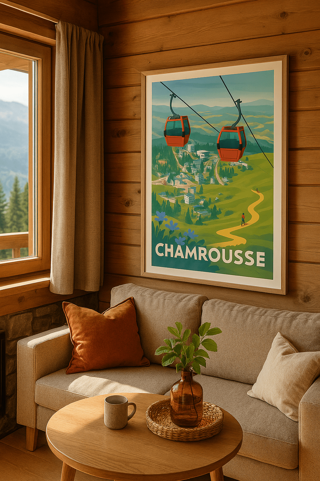 Isère France Affiche de Chamrousse - Évasion en altitude au cœur des Alpes