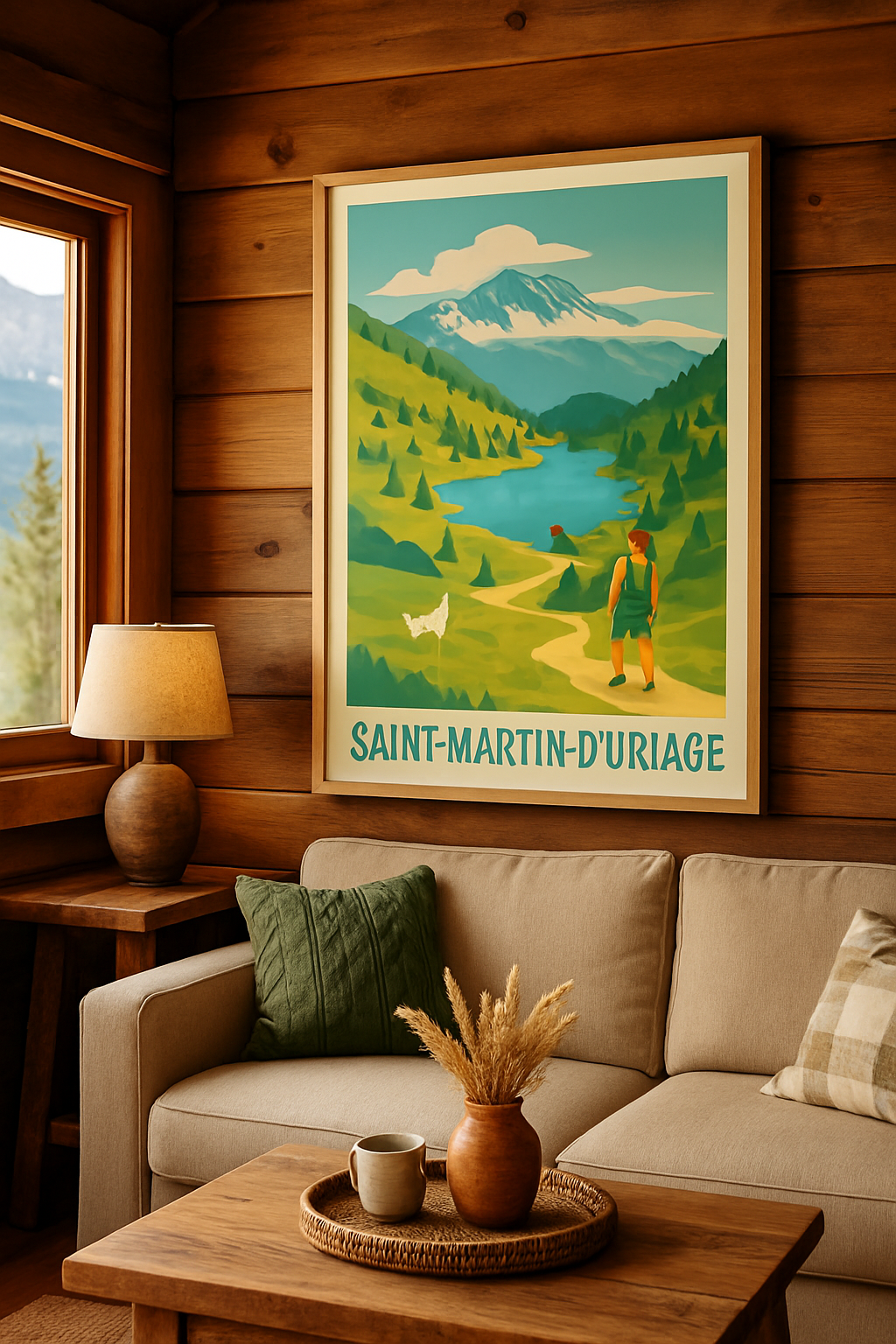 Affiche Saint-Martin-d'Uriage — Évasion et nature préservée · poster d'art de Saint-Martin-d'Uriage