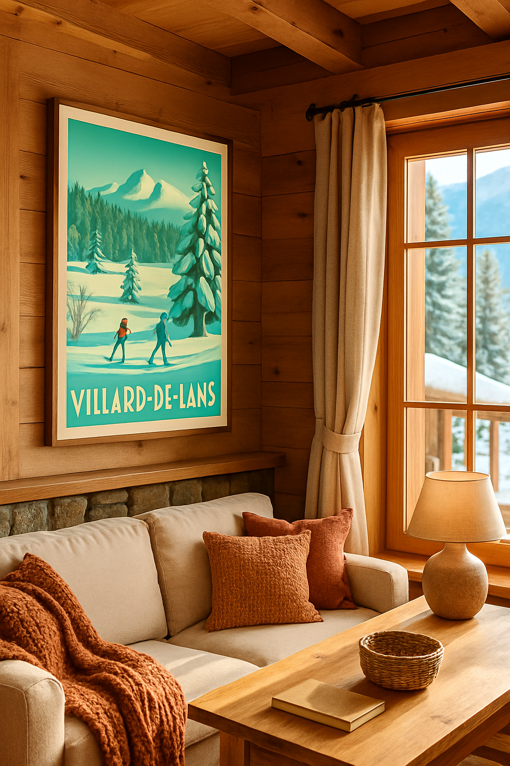 Affiche Villard-de-Lans — Évasion hivernale en pleine nature · poster d'art de Villard-de-Lans