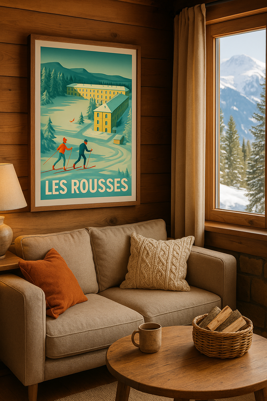Affiche Les Rousses — Évasion hivernale au cœur du Jura · poster d'art de Les Rousses