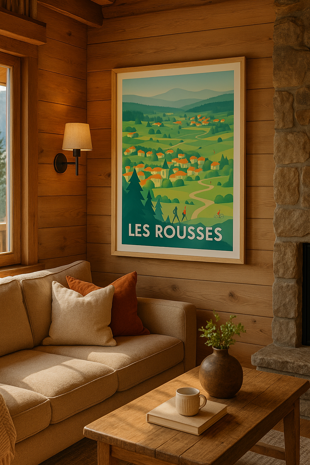 Affiche Les Rousses — Évasion nature au cœur du Jura · poster d'art de Les Rousses