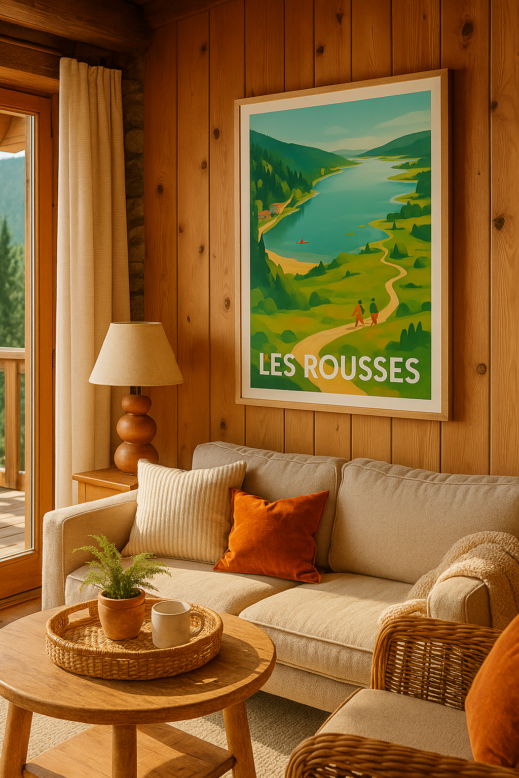 Affiche Les Rousses — Évasion nature au cœur du Jura · poster d'art de Les Rousses