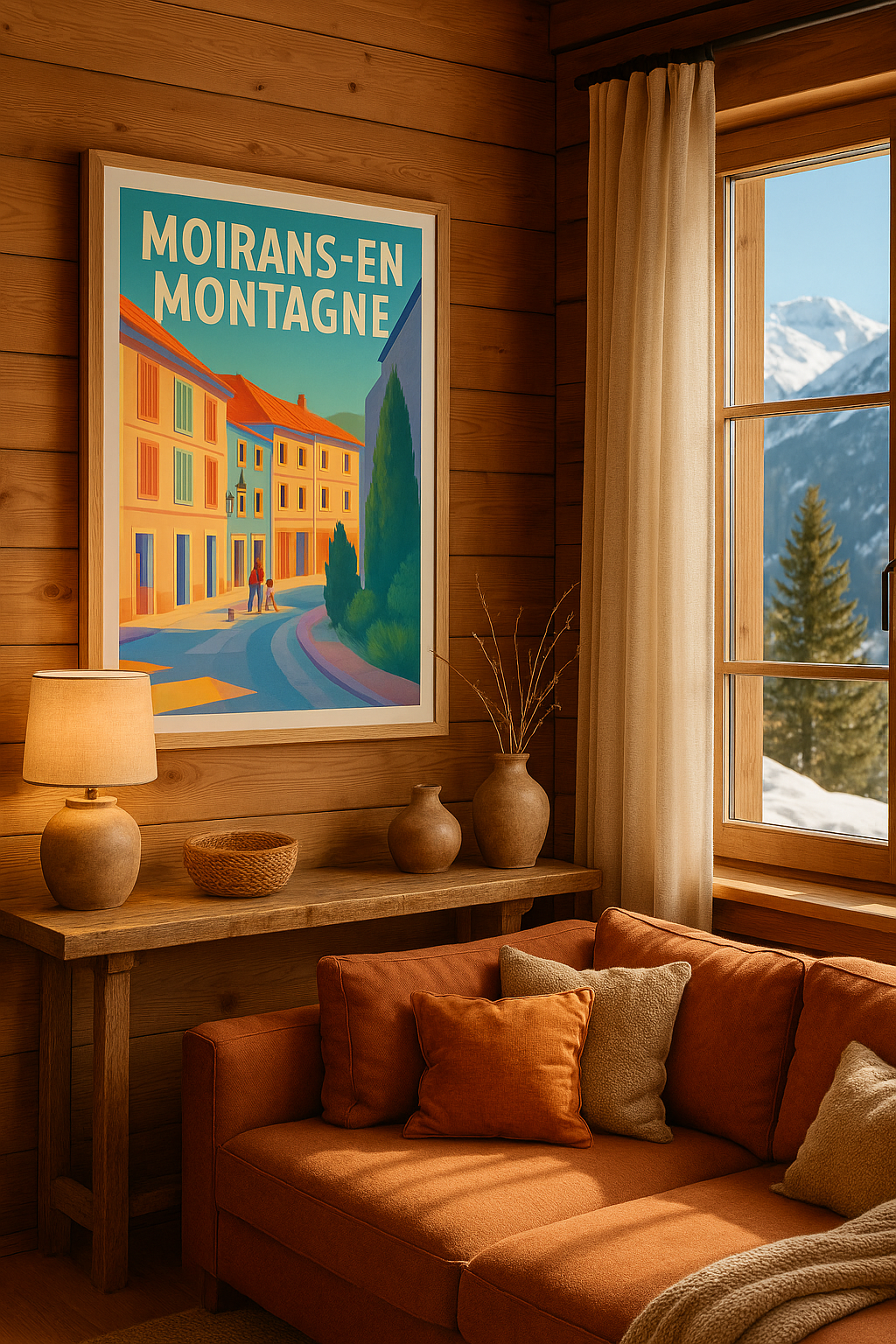 Jura France Affiche de Moirans-en-Montagne - Charme paisible au cœur des montagnes