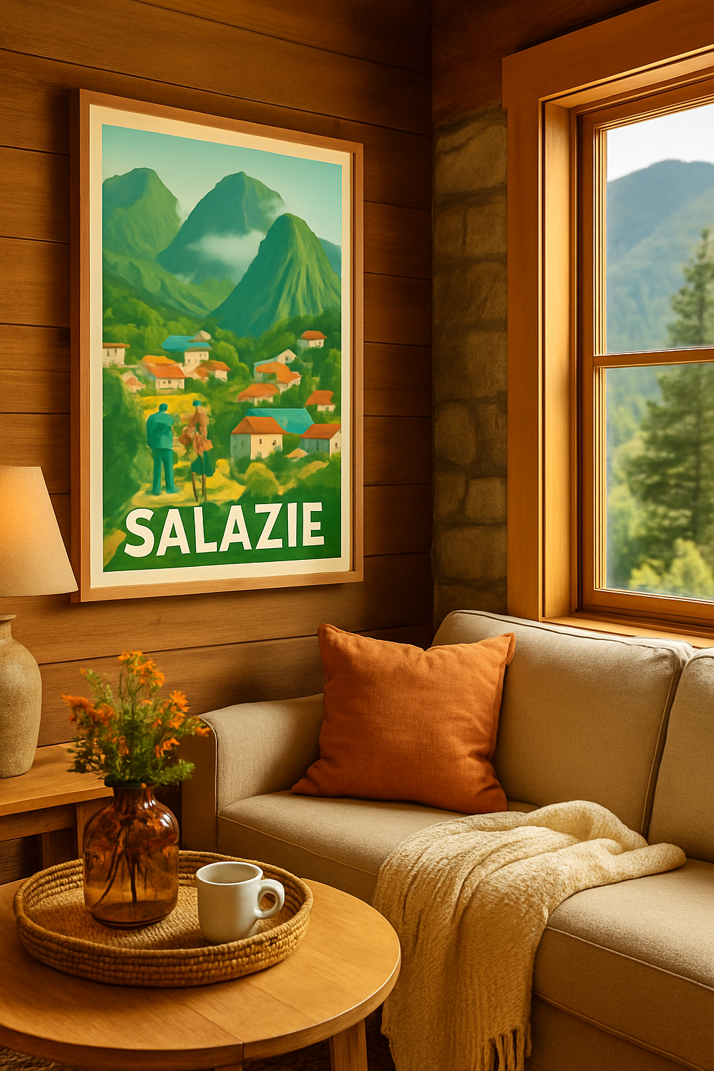 La Réunion France Affiche de Salazie - Évasion au cœur des montagnes