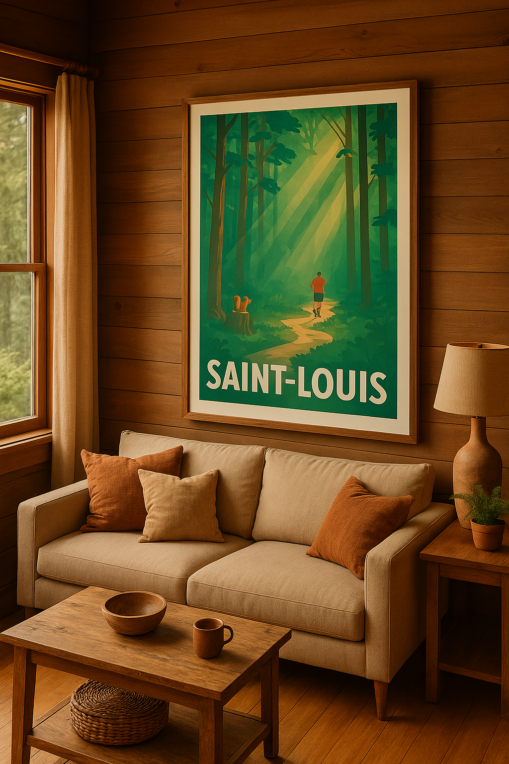 Affiche Saint-Louis — Évasion Nature en Forêt · poster d'art de Saint-Louis