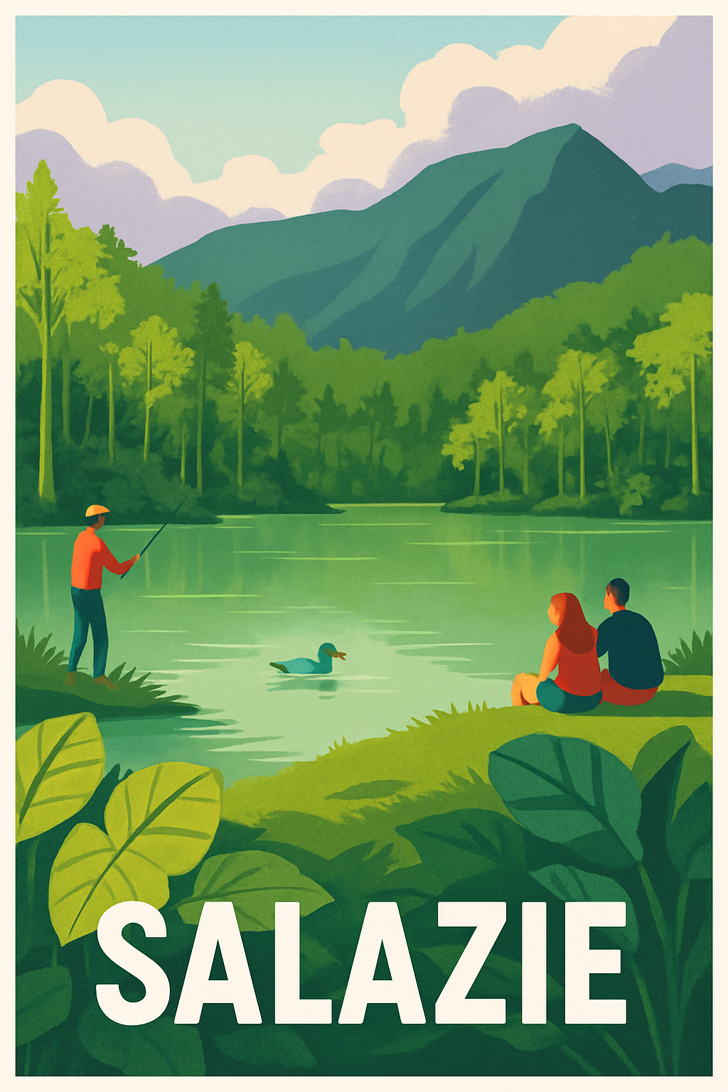 Affiche Salazie — Évasion naturelle au cœur de l'île · poster d'art de Salazie