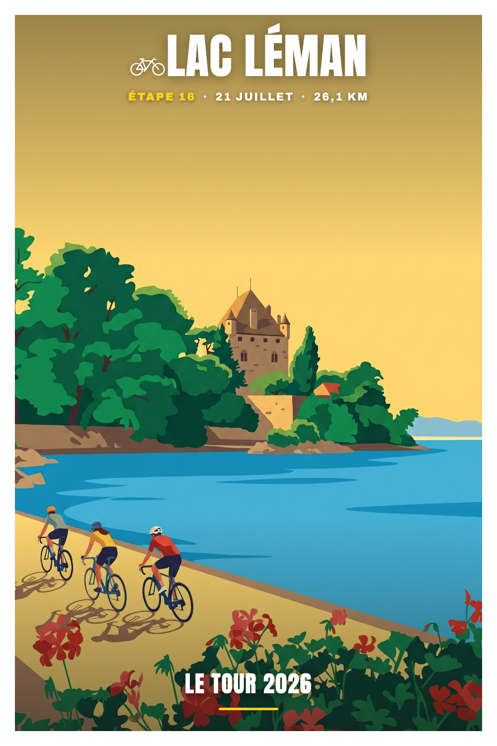 Affiche Lac Léman - Le Tour 2026