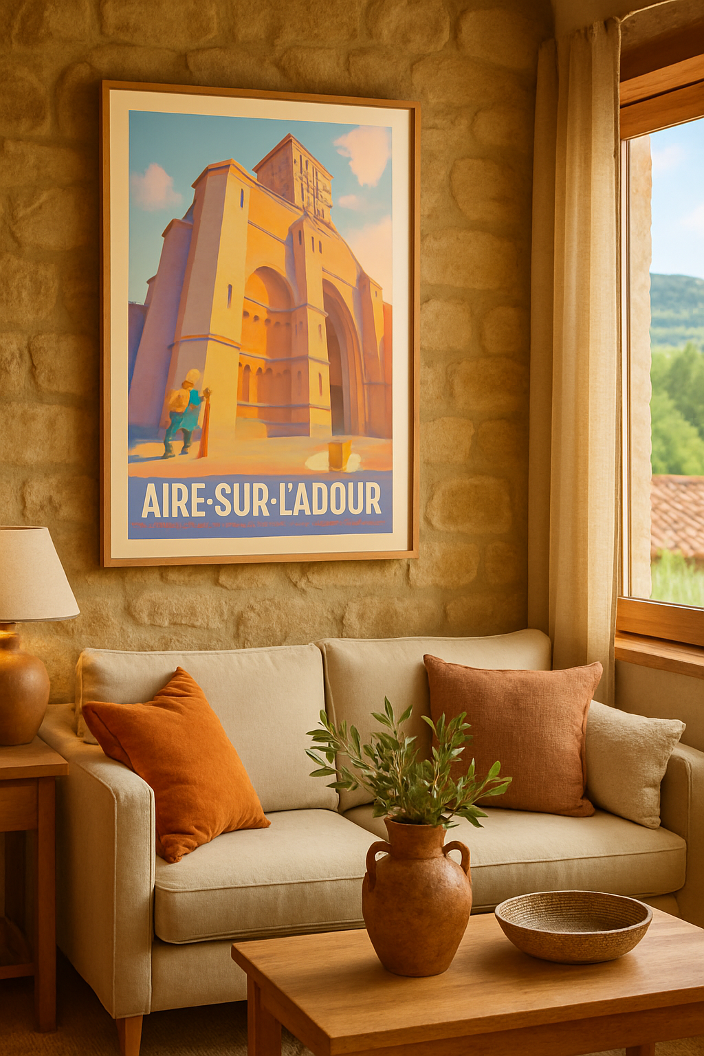 Landes France Affiche de Aire-sur-l'Adour - Voyage au cœur du patrimoine