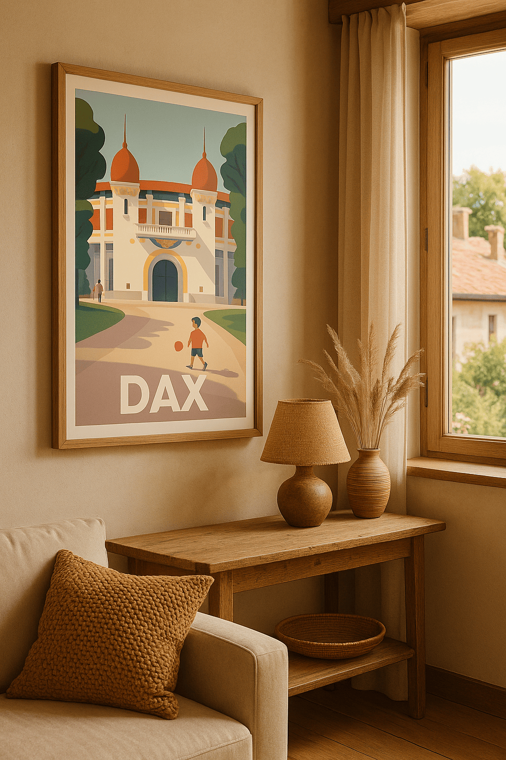 Landes France Affiche de Dax - L'élégance et la douceur du Sud-Ouest