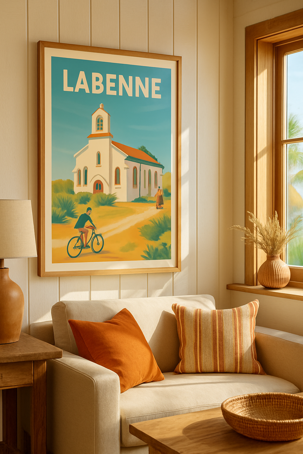 Landes France Affiche de Labenne - Charme et sérénité au cœur des Landes