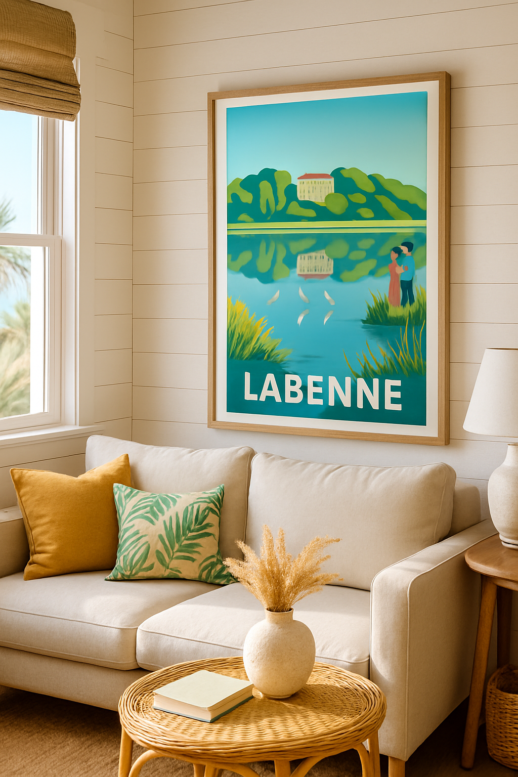 Landes France Affiche de Labenne - Escapade nature au bord de l'eau