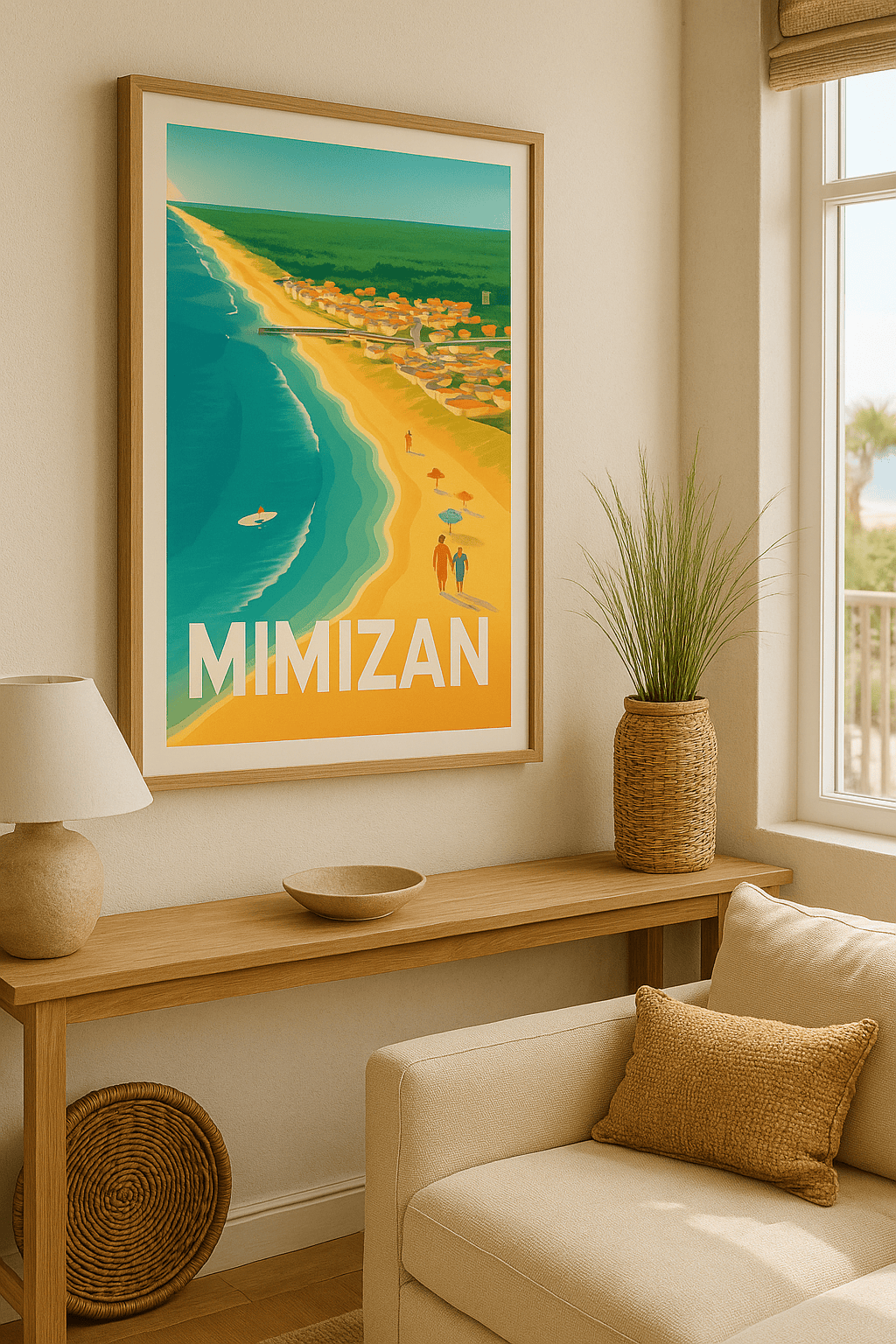 Landes France Affiche de Mimizan - Évasion sur la côte landaise