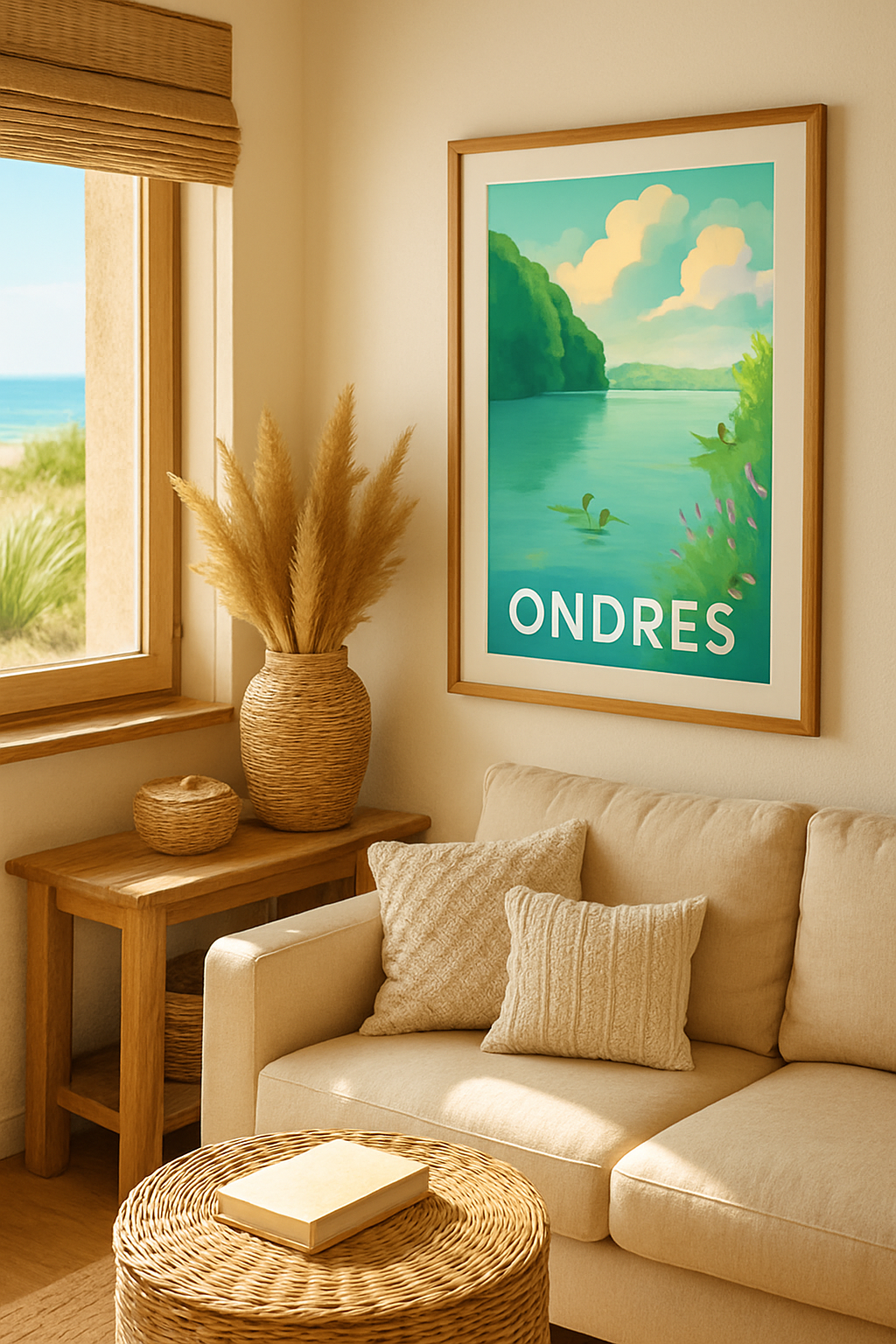 Landes France Affiche de Ondres - Sérénité au bord de l'eau