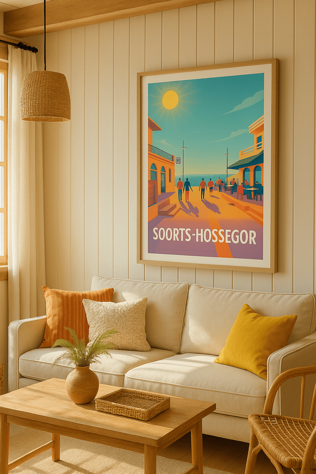 Landes France Affiche de Soorts-Hossegor - Ambiance solaire au bord de l'océan