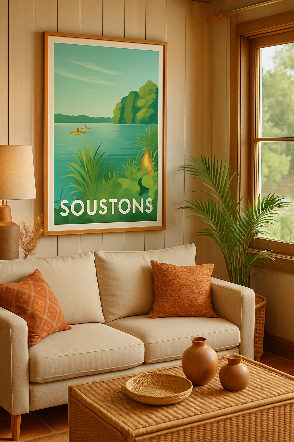 Landes France Affiche de Soustons - Évasion au fil de l'eau