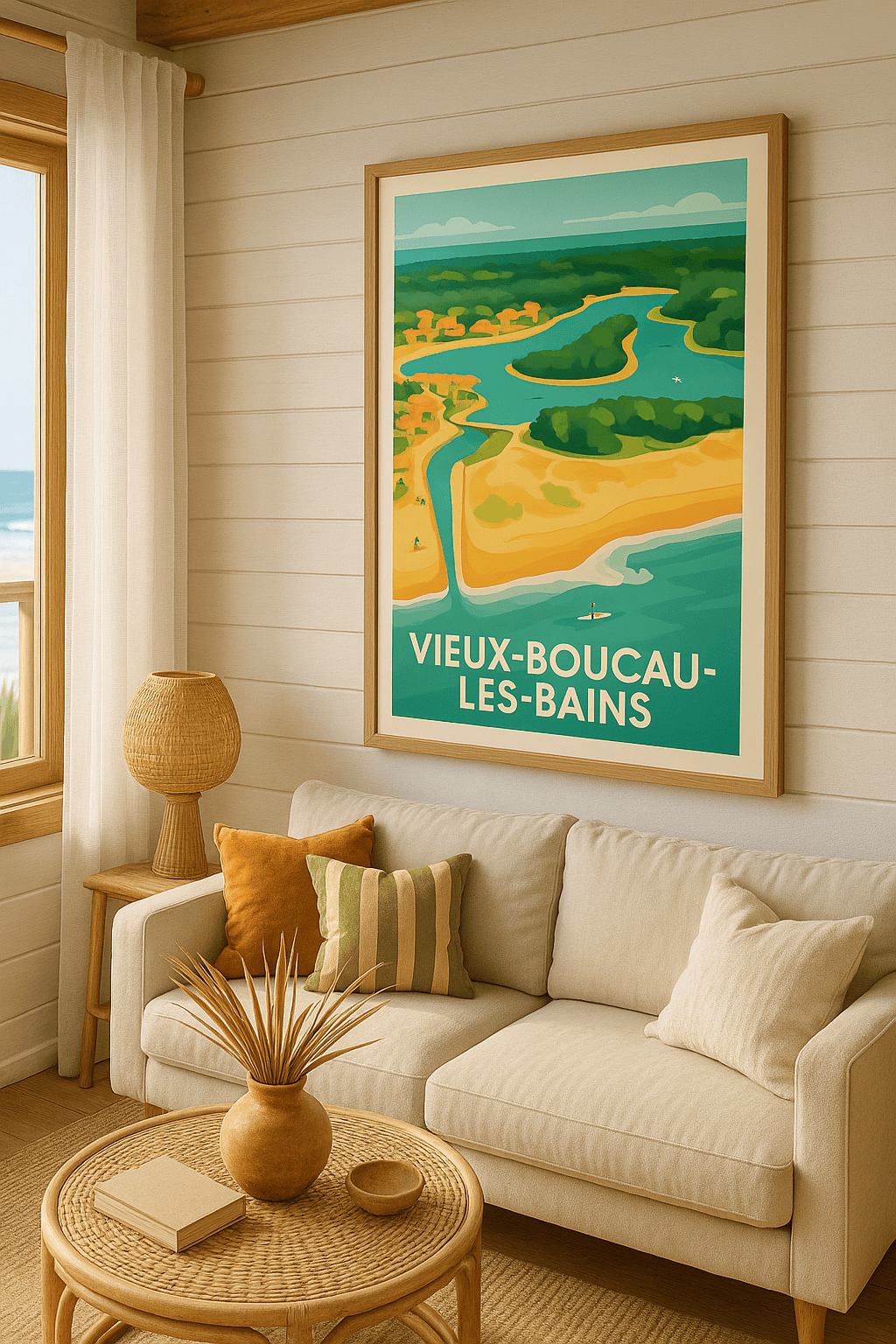 Landes France Affiche de Vieux-Boucau-les-Bains - Escapade entre forêt et océan