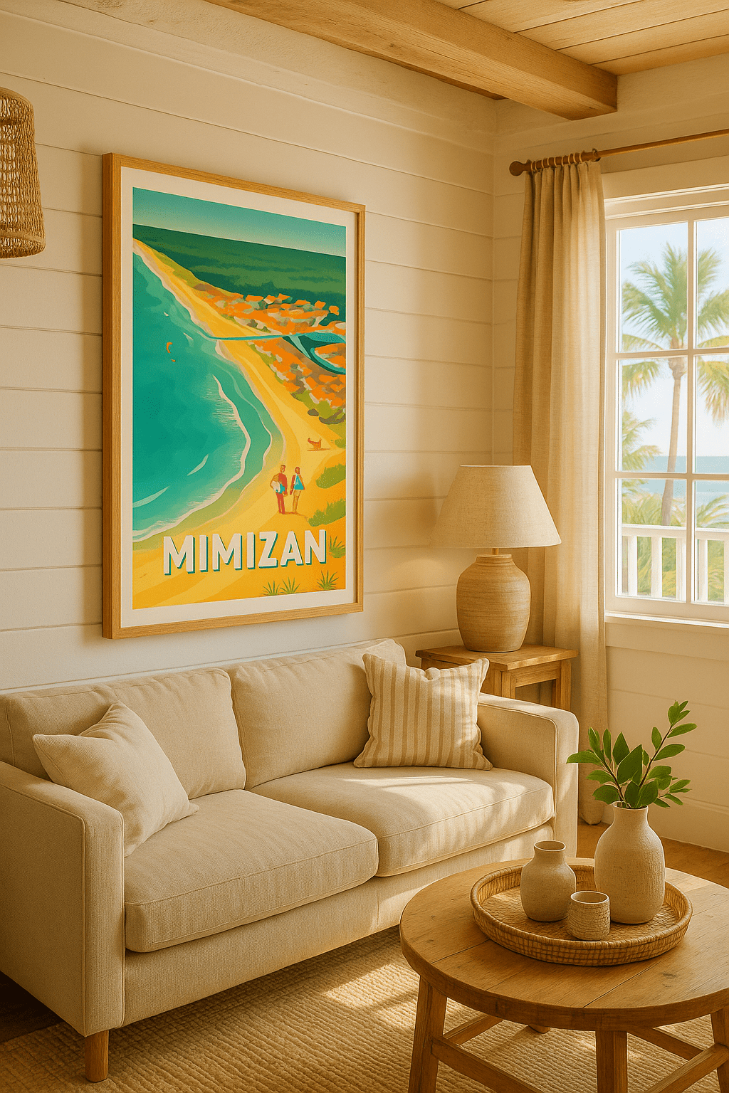 Affiche Mimizan — Évasion sur la côte landaise · poster d'art de Mimizan
