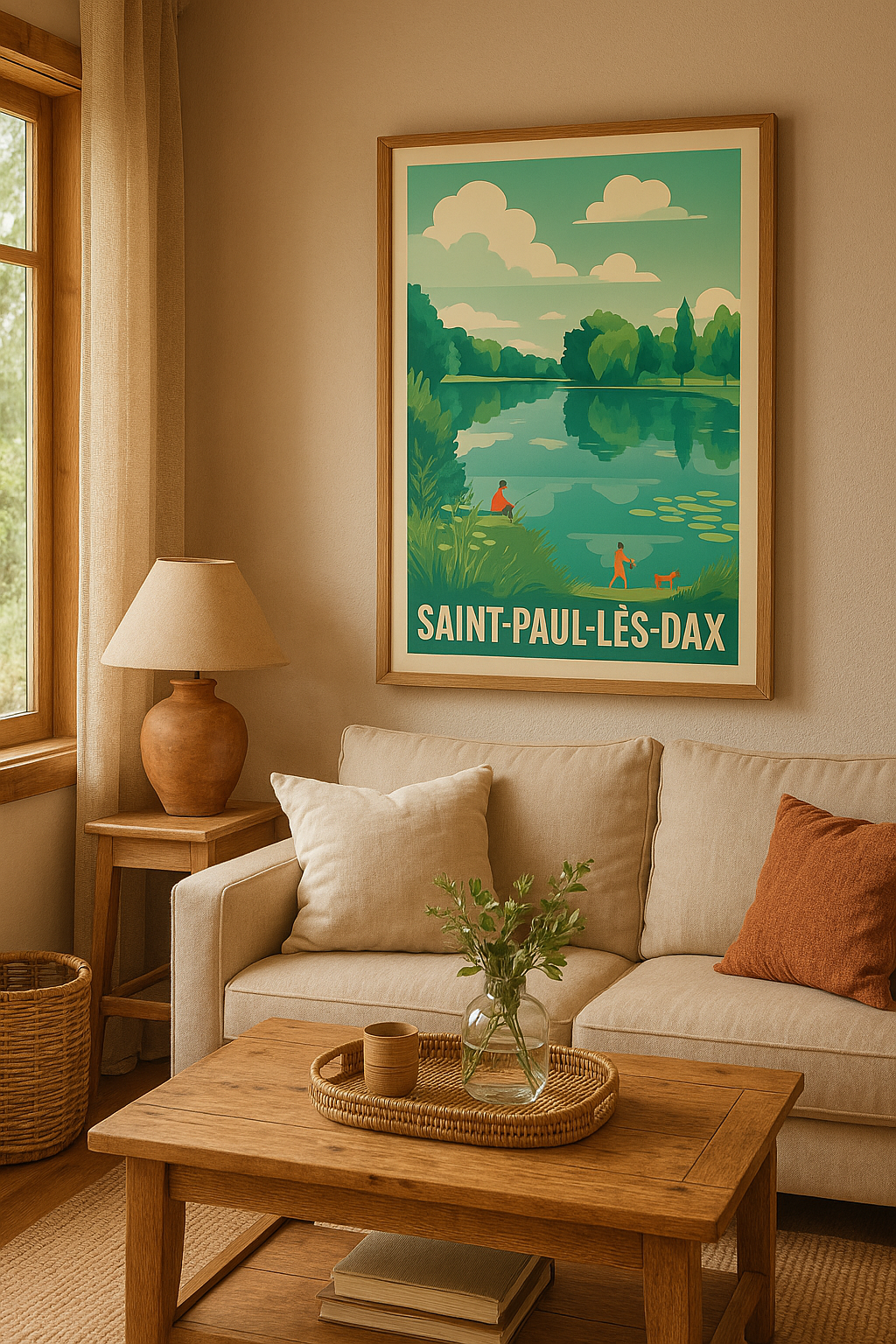 Affiche Saint-Paul-lès-Dax — Oasis naturelle au cœur des Landes · poster d'art de Saint-Paul-lès-Dax