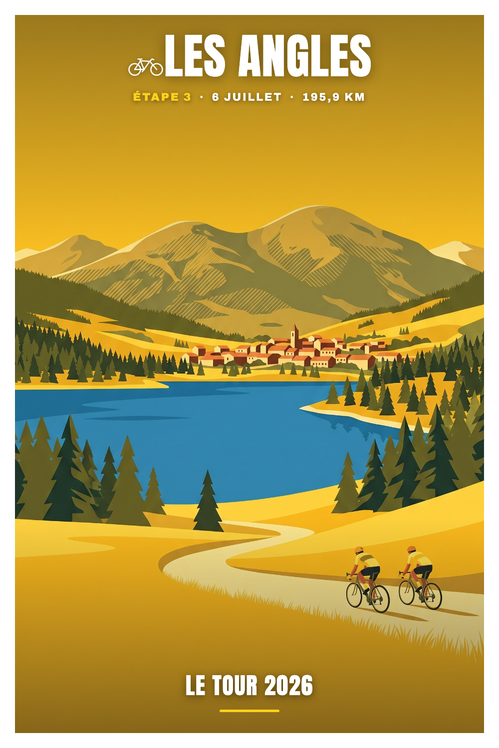 Affiche Les Angles - Le Tour 2026