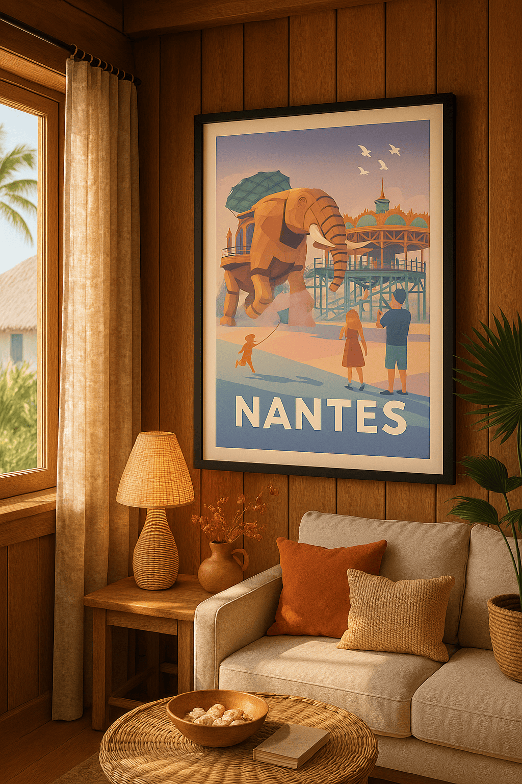 Loire-Atlantique France Affiche de Nantes - Voyage féerique sur l'île aux Machines