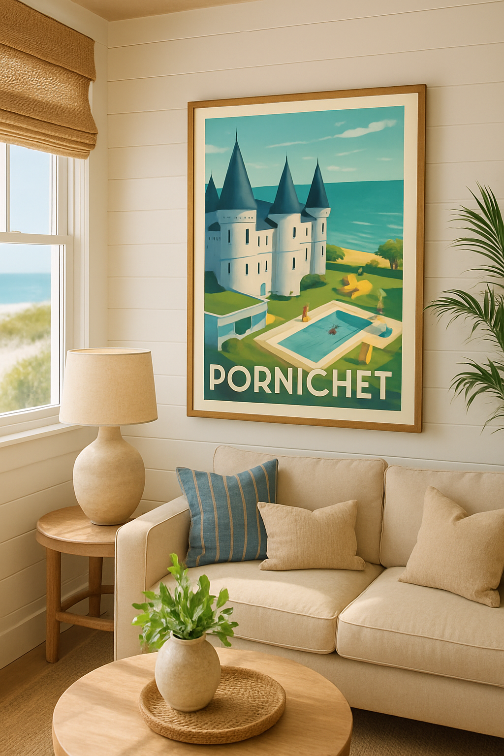 Affiche Pornichet — Charme balnéaire et élégance historique · poster d'art de Pornichet