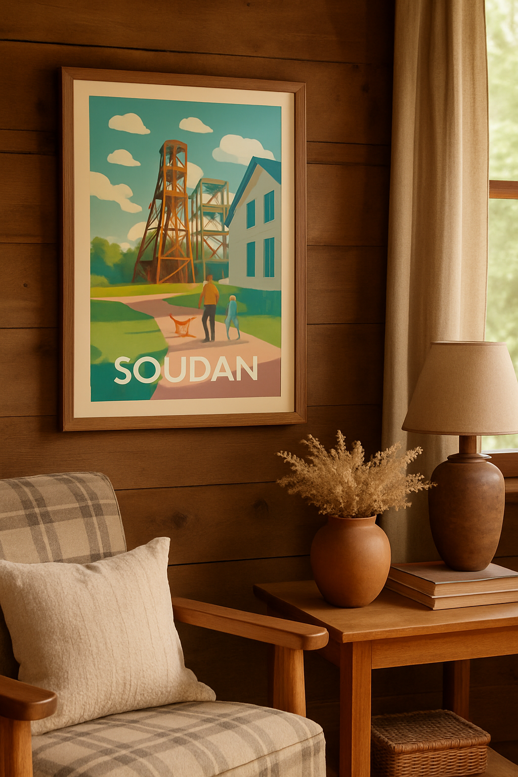 Loire-Atlantique France Affiche de Soudan - Un Voyage au Cœur de l'Histoire Minière
