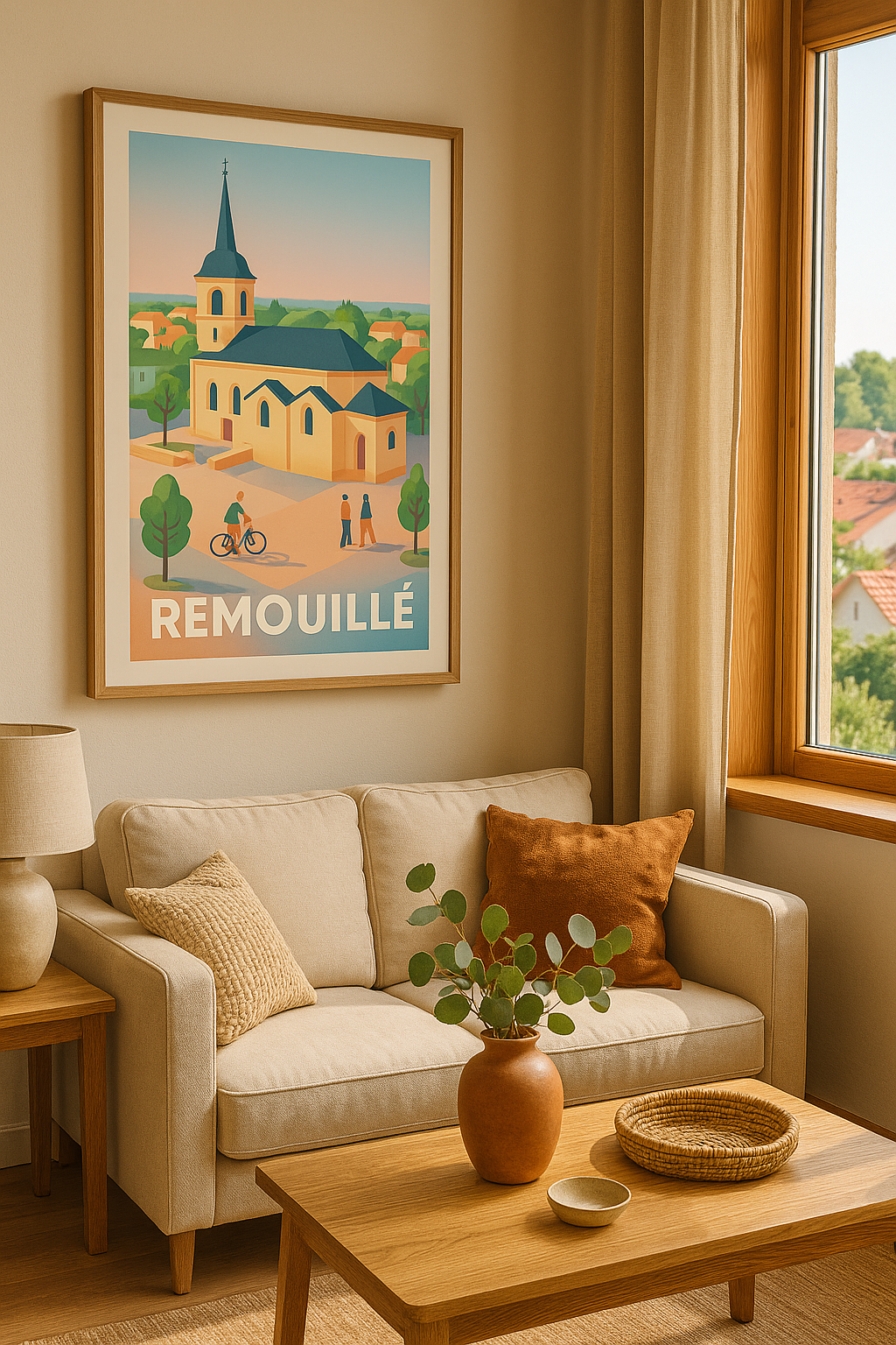 Affiche Remouillé — Charme et sérénité en pleine campagne · poster d'art de Remouillé