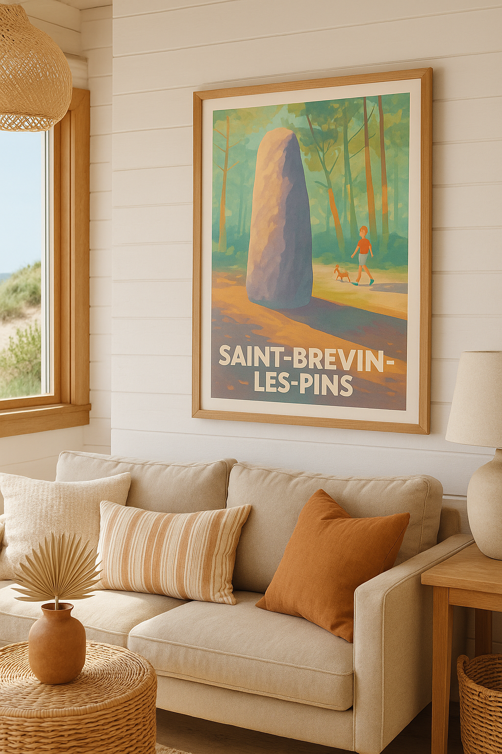 Loire-Atlantique France Affiche Saint-Brevin-les-Pins - Entre nature et mystère