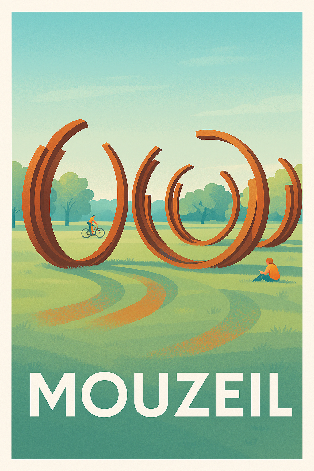 Affiche Mouzeil — Art et Nature en Harmonie · poster d'art de Mouzeil