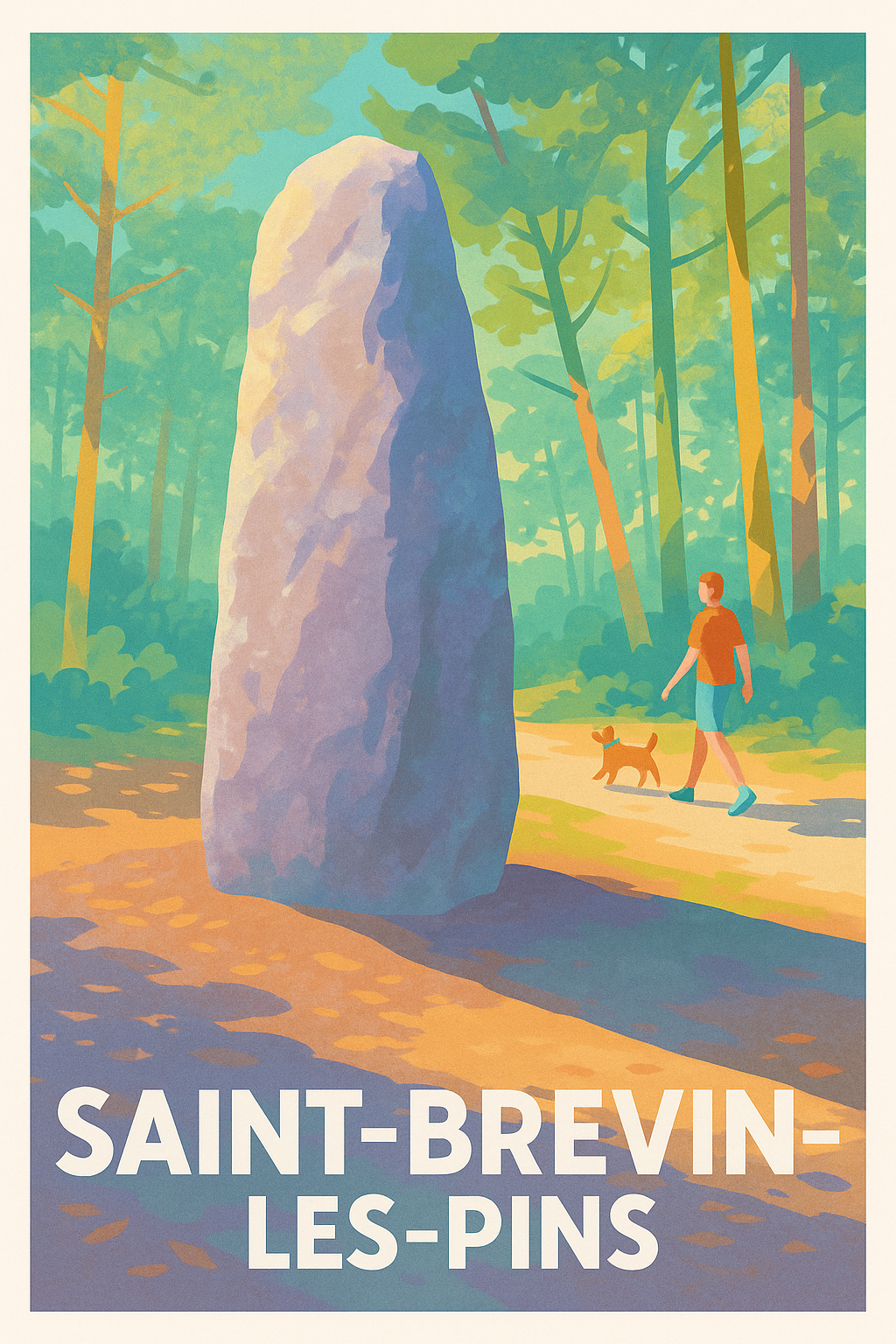 Loire-Atlantique France Pas de Cadre / 20 × 30cm Affiche Saint-Brevin-les-Pins - Entre nature et mystère