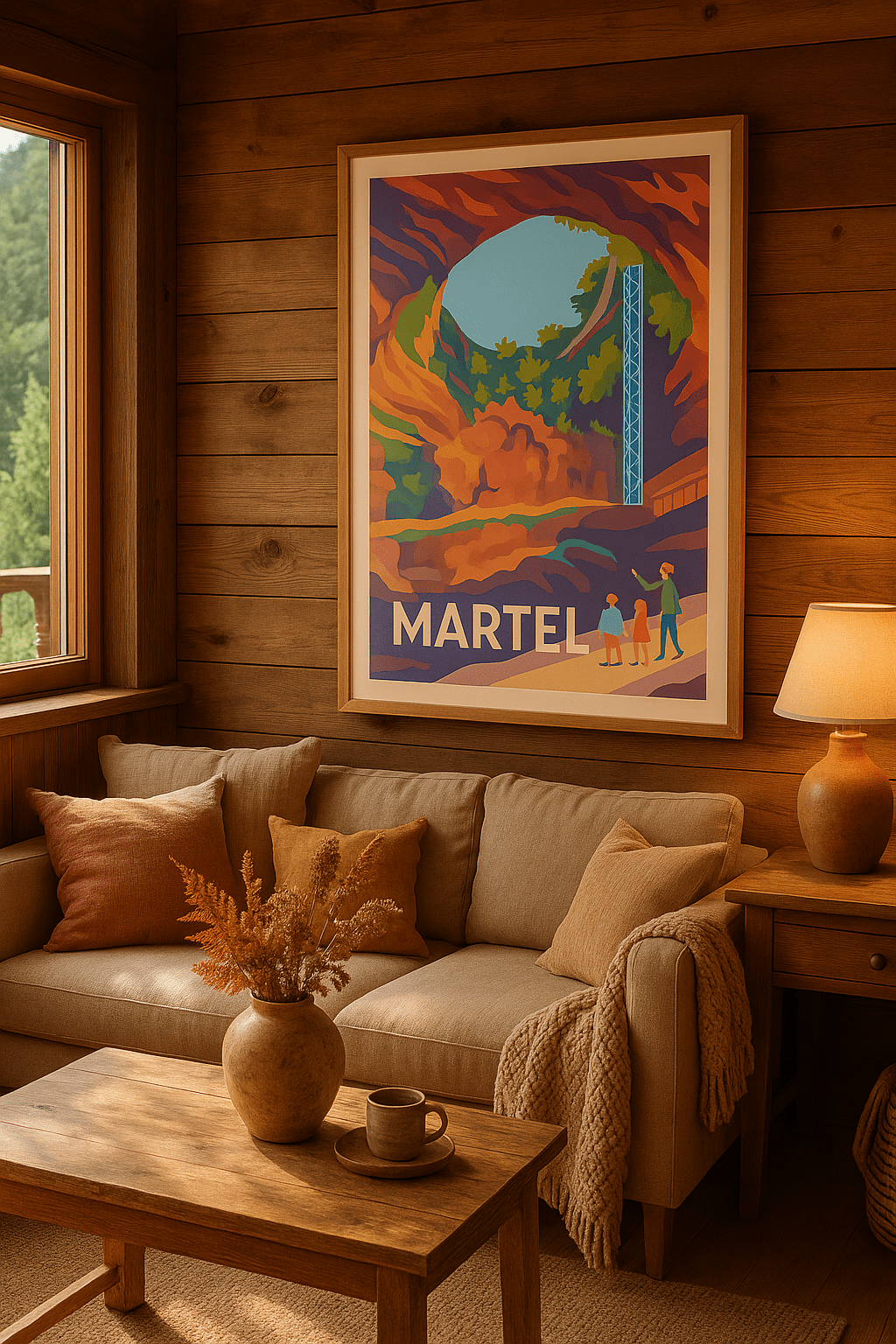 Affiche Martel — Exploration spectaculaire des Grottes naturelles · poster d'art de Martel