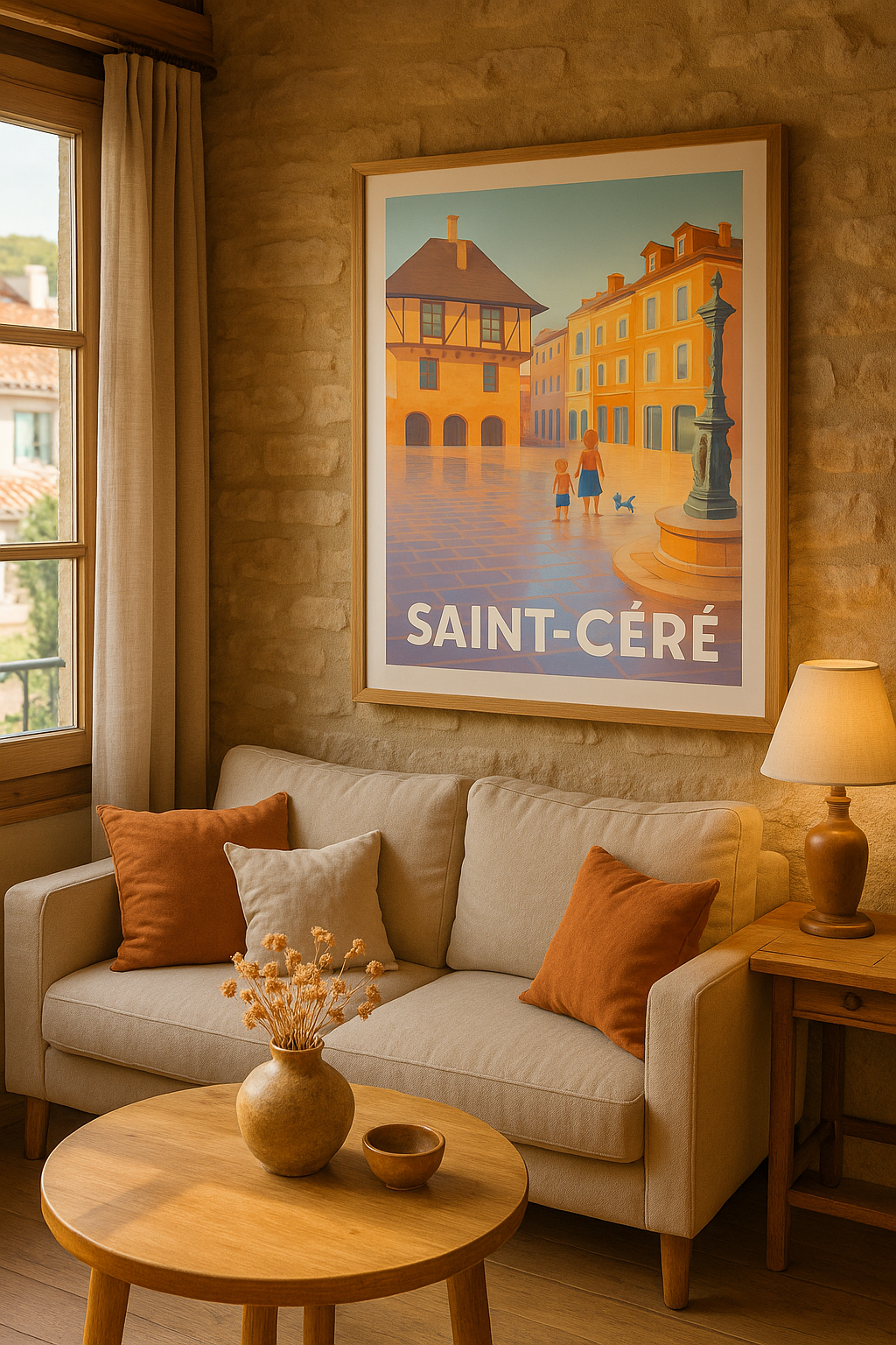 Lot France Affiche de Perigueux - Douceur et charme d'une place historique