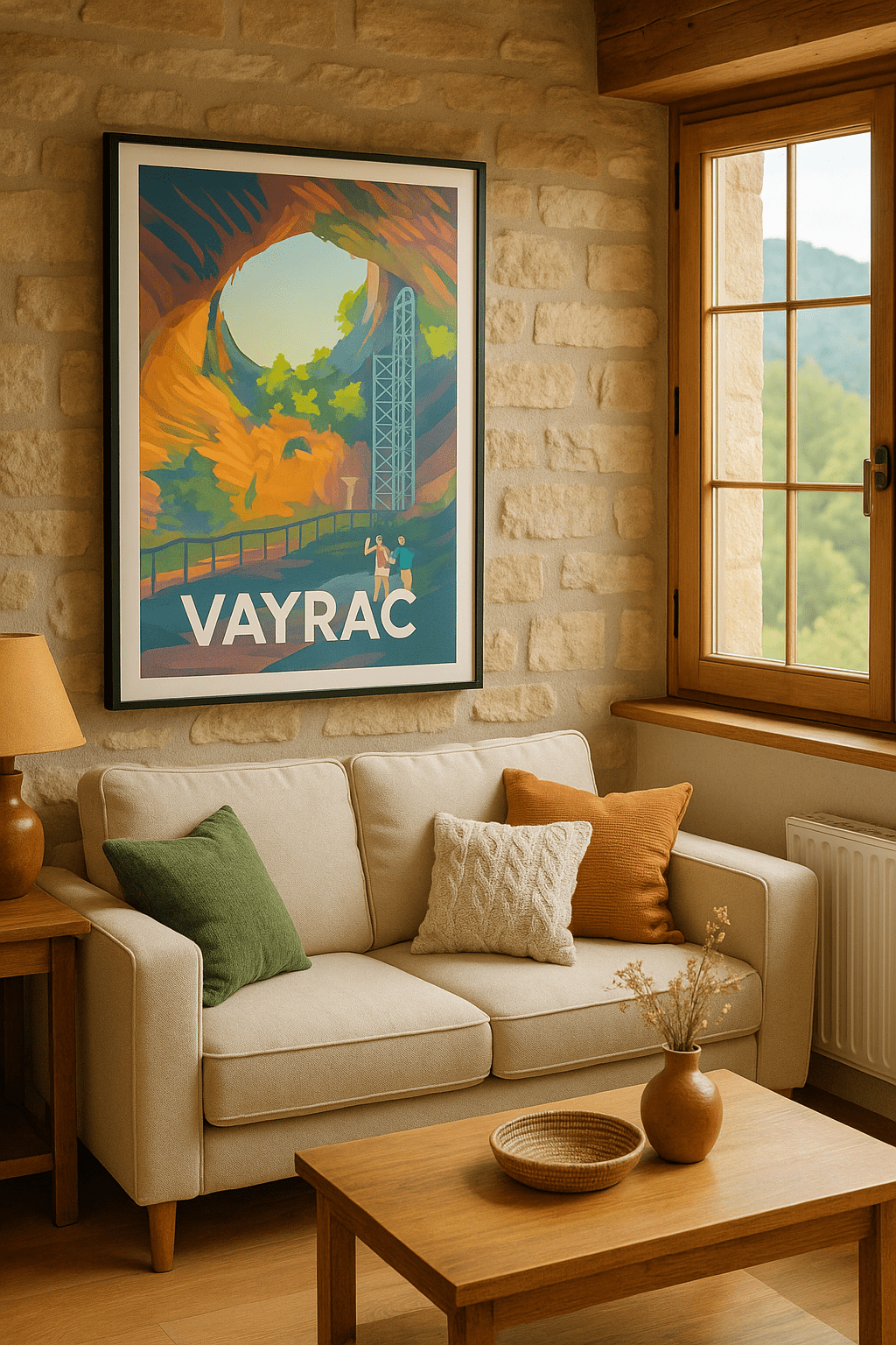 Lot France Affiche de Vayrac - Explorez le Mystère Naturel
