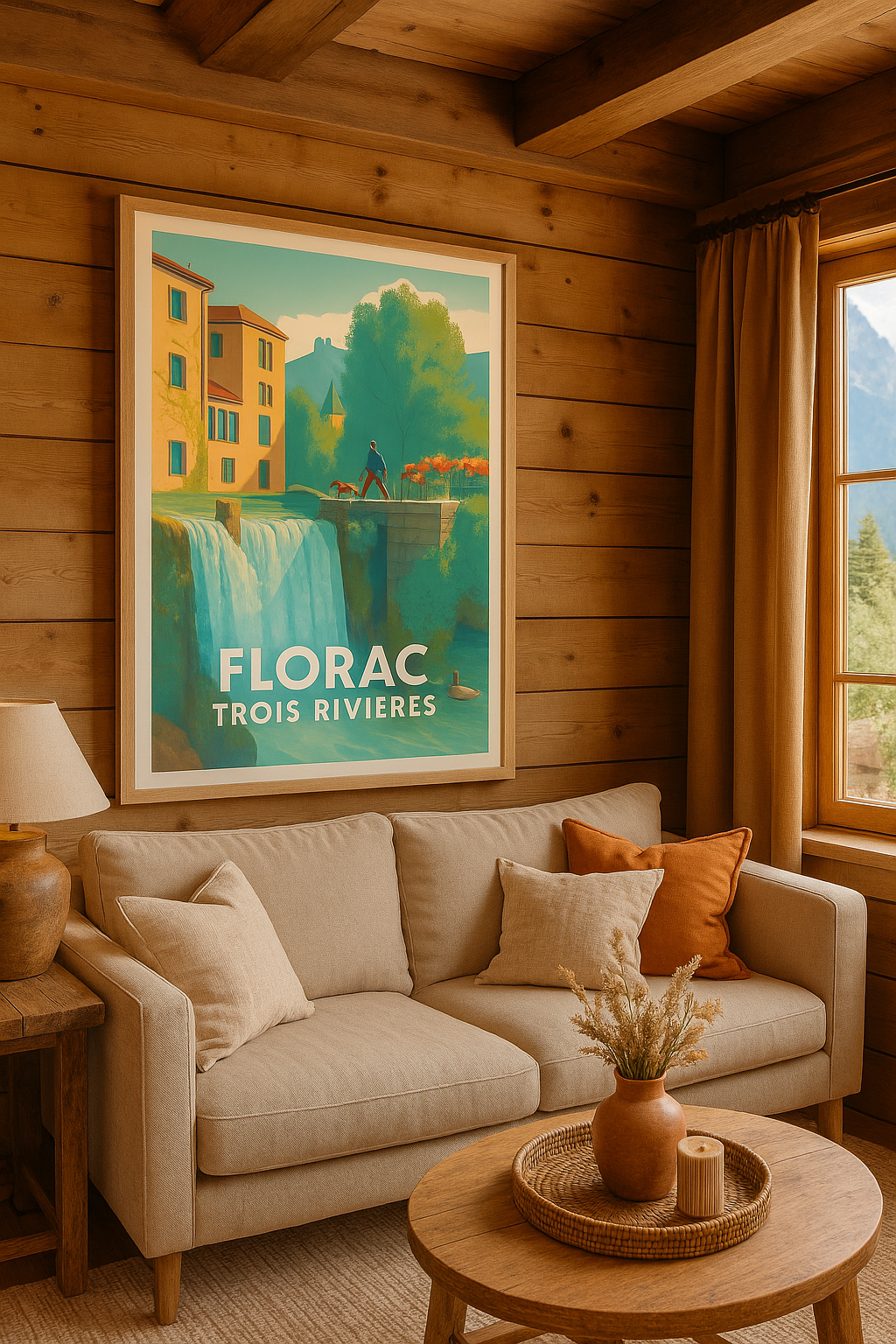 Lozère France Affiche de Florac - Charme naturel entre Trois Rivières