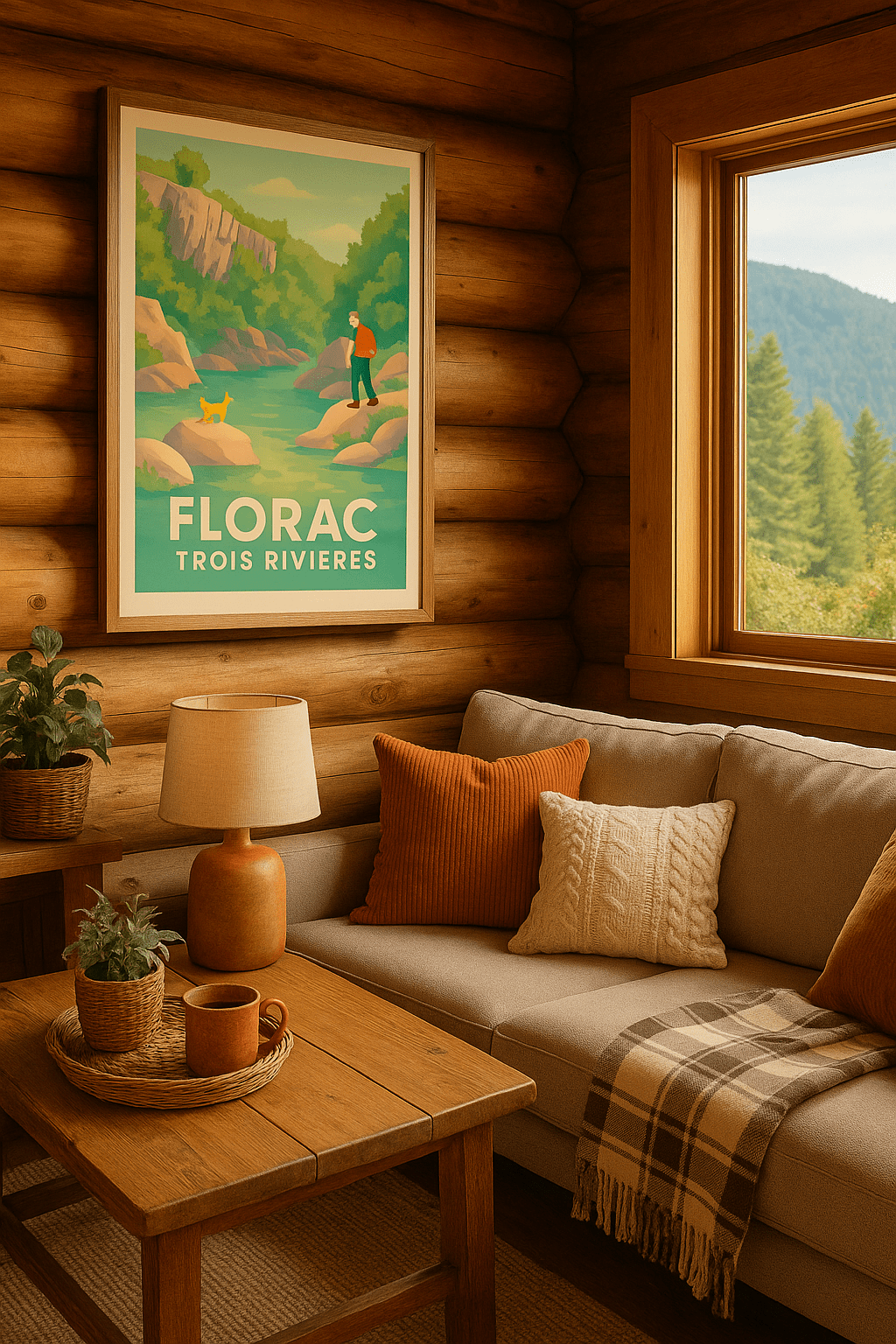 Lozère France Affiche de Florac - L'évasion au cœur des Trois Rivières